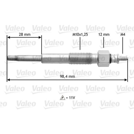 Valeo Diesel Engine Glow Plug 345155