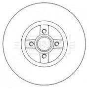 Borg & Beck Rear Brake Discs BBD5794S