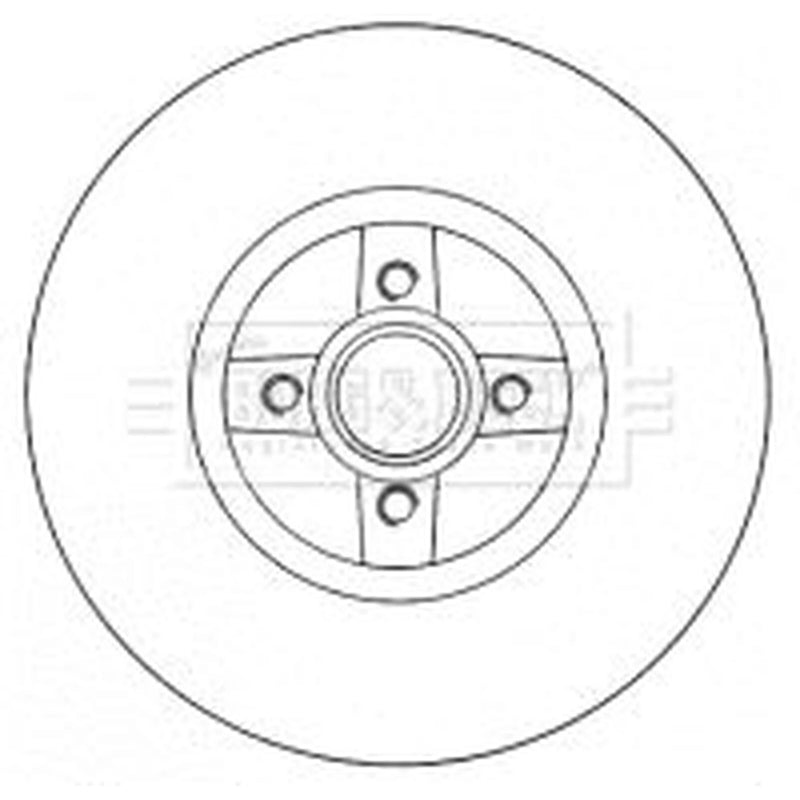 Borg & Beck Rear Brake Discs BBD5794S