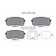 Textar Rear Brake Pad Set 2459904