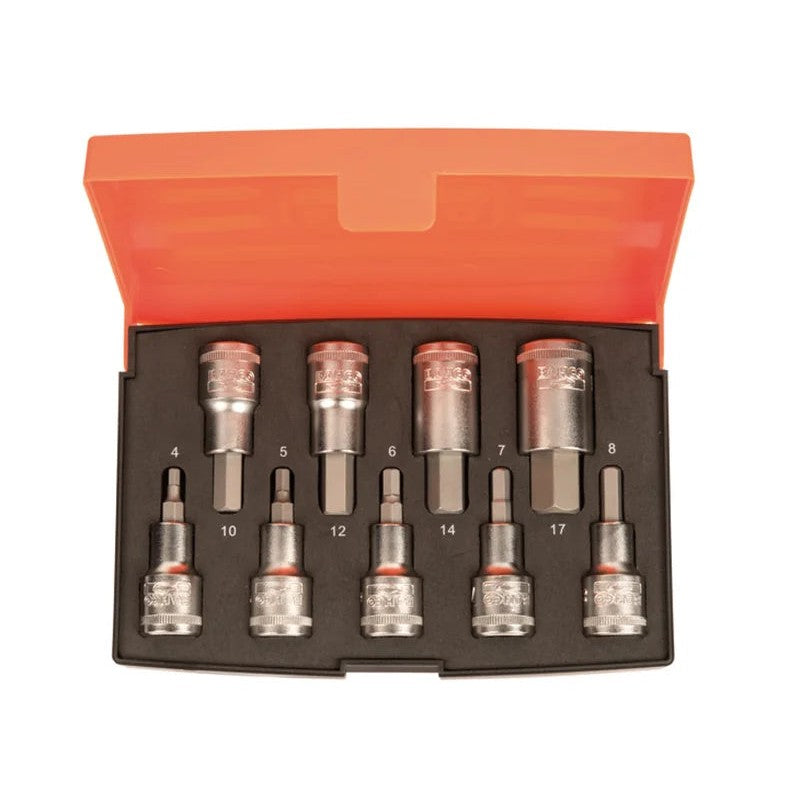 Bahco S9HEX 1/2in Drive Socket Set, 9 Piece - S9HEX