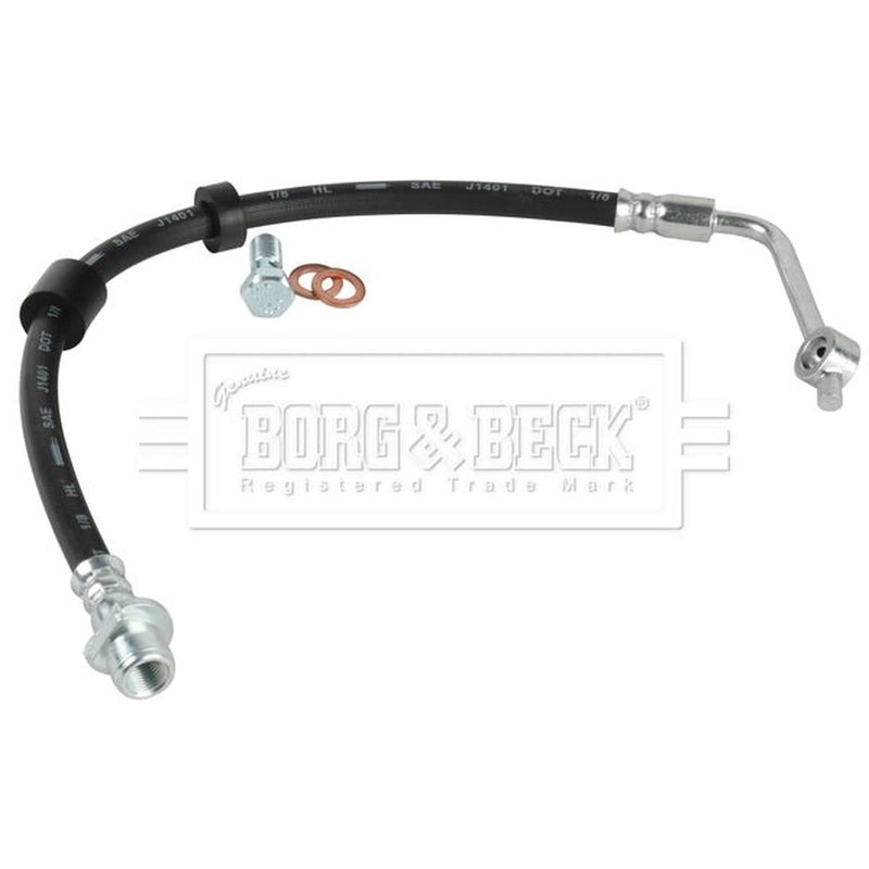 Borg & Beck Brake Hydraulic Hose Line Front Left BBH9085