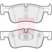 Apec Front Brake Pad Set PAD1876