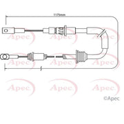 Apec Handbrake Cable Front CAB1378