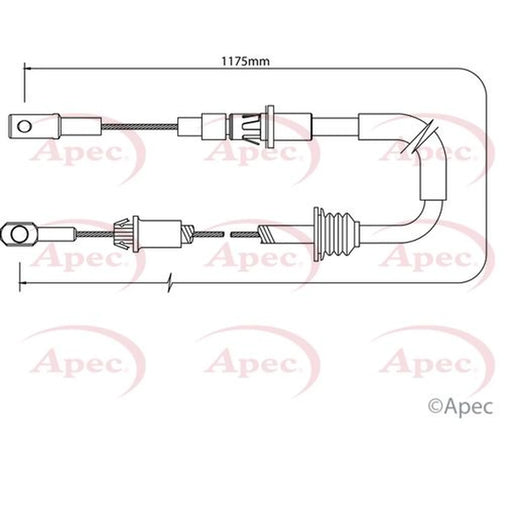 Apec Handbrake Cable Front CAB1378