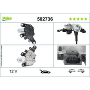Valeo Front/Rear Wiper Motor Rear 582736