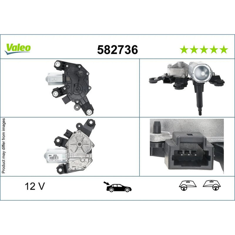 Valeo Front/Rear Wiper Motor Rear 582736