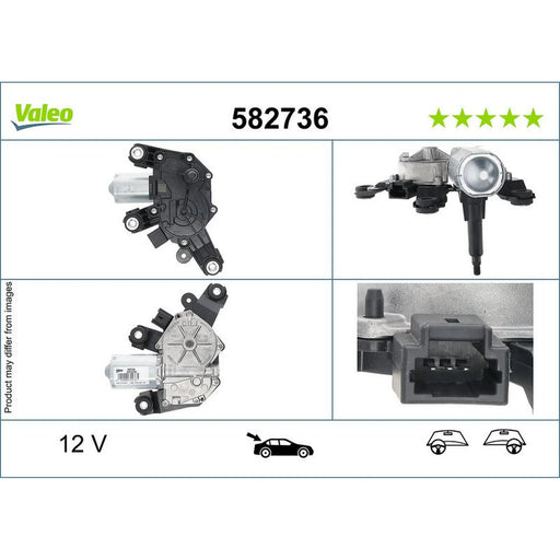 Valeo Front/Rear Wiper Motor Rear 582736