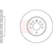 Apec 2 x Vented Front Brake Discs DSK578