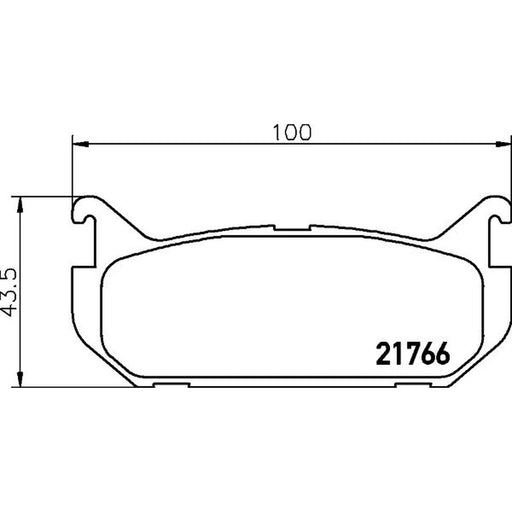 Mintex Rear Brake Pad Set MDB1680