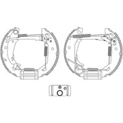 Mintex Brake Shoe Set Axle Kit MSP283
