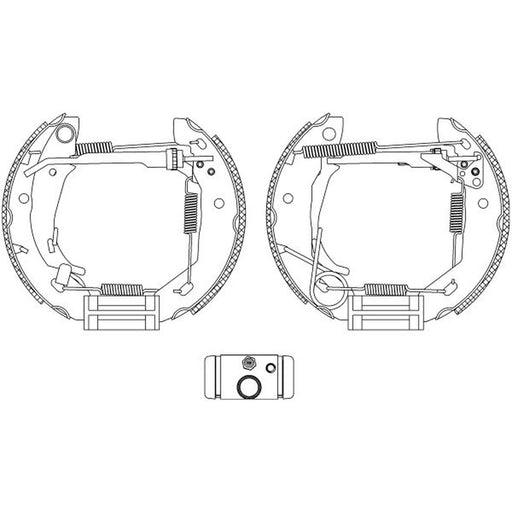Mintex Brake Shoe Set Axle Kit MSP283