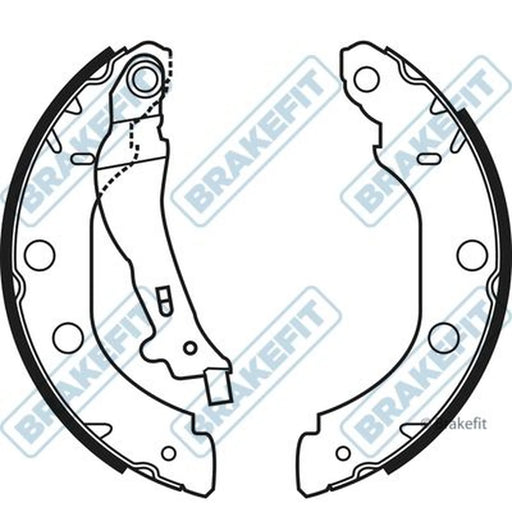 Apec Brake Shoe Set Axle Kit BSH1102