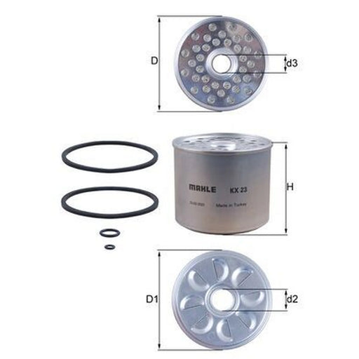 Mahle Fuel Filter Element KX 23D