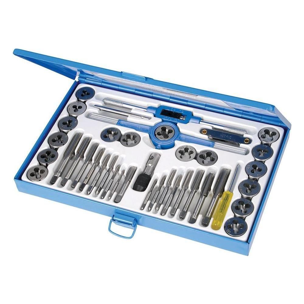 Silverline Expert Tap & Die Set 40pce 40pce Silverline  - Town Parts