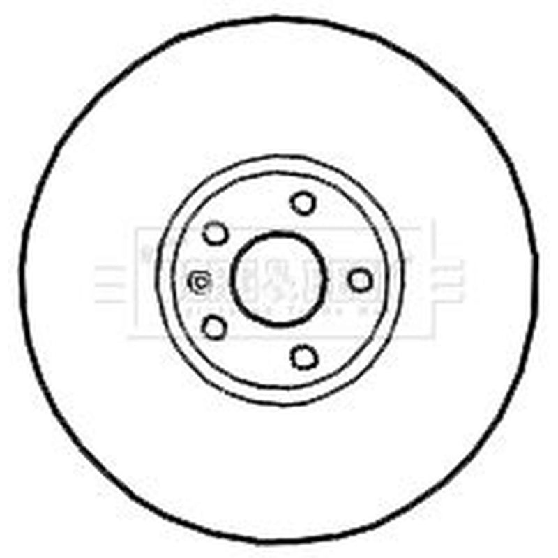 Borg & Beck 2 x Solid Rear Brake Discs BBD4673