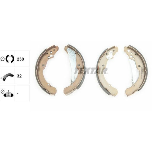 Textar Brake Shoe Set Axle Kit 91052400