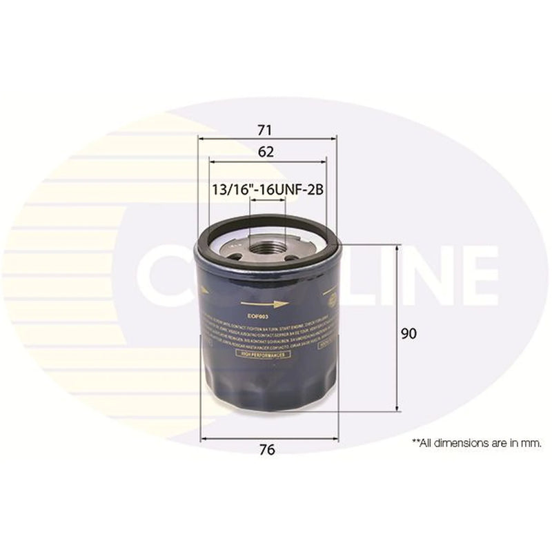 Comline Engine Oil Filter EOF003