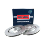 Borg & Beck 2 x Vented Rear Brake Discs BBD5472