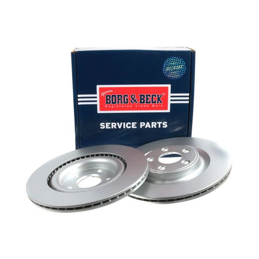 Borg & Beck 2 x Vented Rear Brake Discs BBD5472
