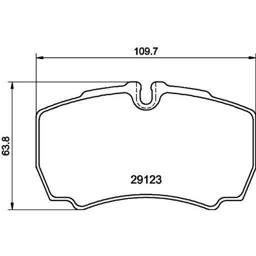 DON Rear Brake Pad Set PCP1676
