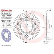 Brembo 2 x Floating Front Brake Disc Brake Discs 78B40831