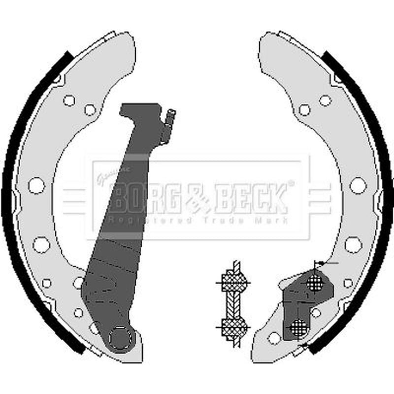 Borg & Beck Brake Shoe Set Axle Kit BBS6225
