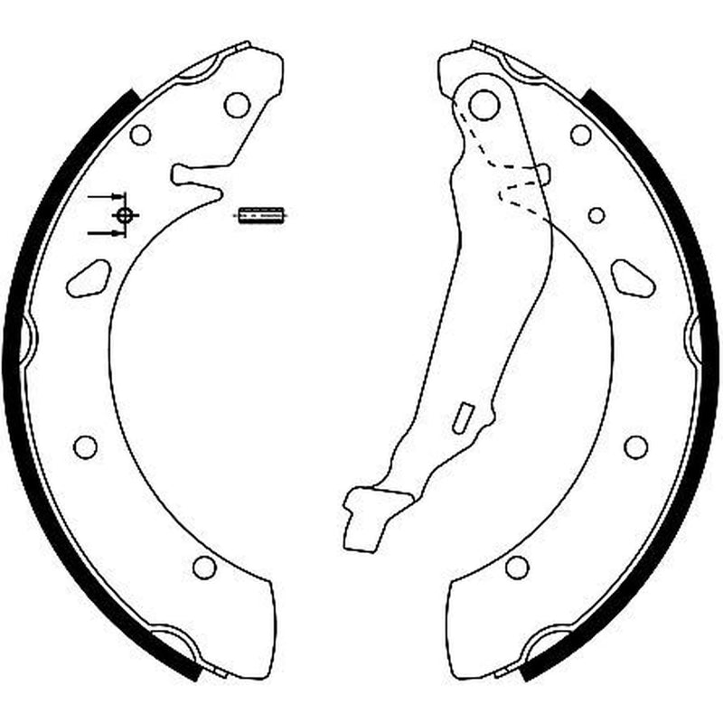 Textar Brake Shoe Set Axle Kit 91055200