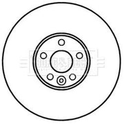 Borg & Beck 2 x Vented Front Brake Discs BBD5960S