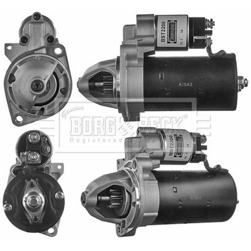 Borg & Beck Starter Motor 12V 2kW 10 Teeth BST2200