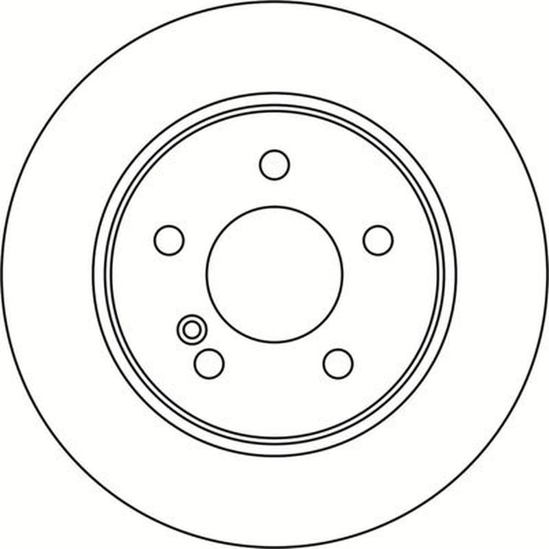 Abtex 2 x Solid Rear Brake Discs BD1468S