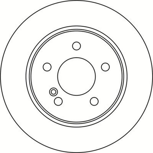 Abtex 2 x Solid Rear Brake Discs BD1468S