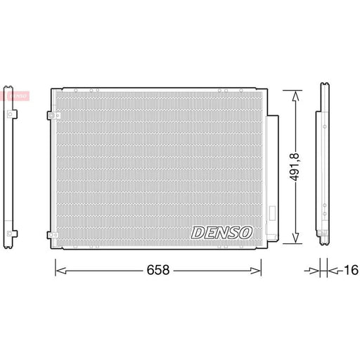 Denso Air Conditioning Condenser DCN51010