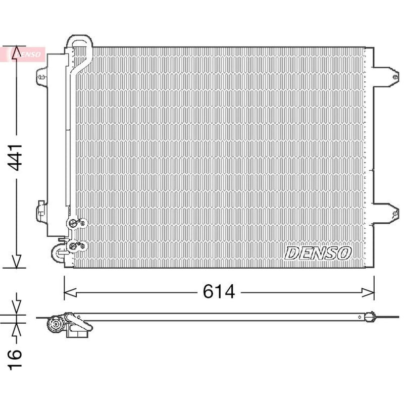 Denso Air Conditioning Condenser DCN32008