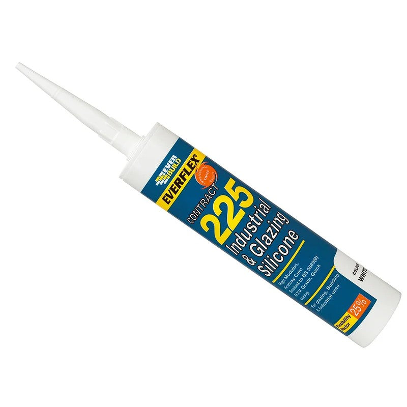 Everbuild Sika Everflex® 225 Industrial & Glazing Silicone Brushed Steel