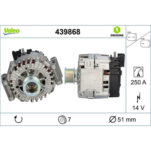 Valeo Car Alternator 12V 439868