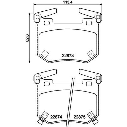 DON Rear Brake Pad Set PCP1833