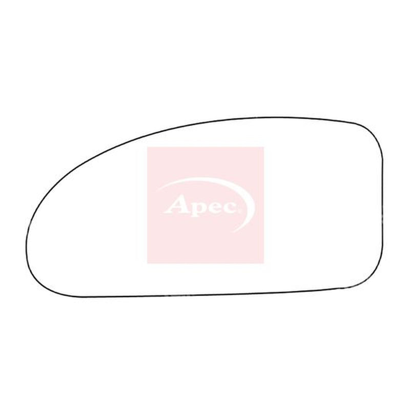 Apec Exterior Wing Mirror Glass Left AMS2695