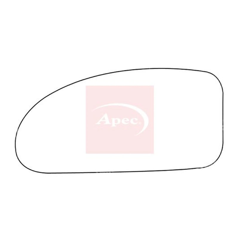 Apec Exterior Wing Mirror Glass Left AMS2695