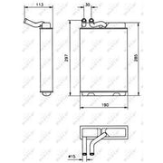 NRF Heater Matrix Core Heat Exchanger 58149