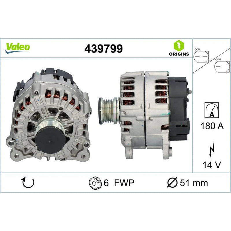 Valeo Car Alternator 12V 439799