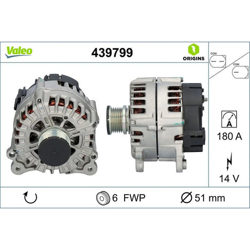 Valeo Car Alternator 12V 439799