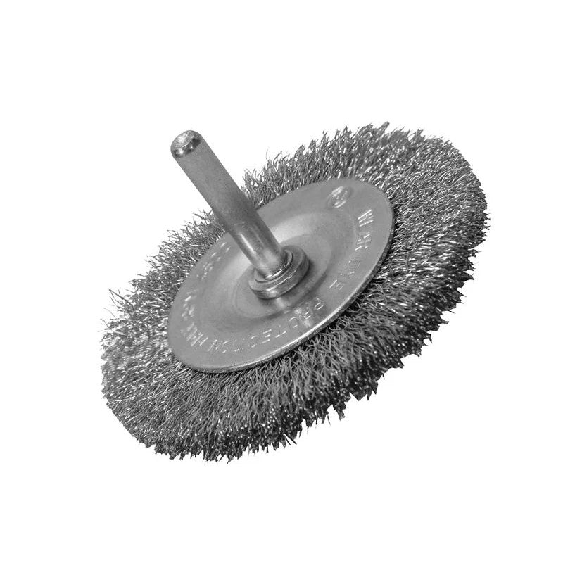 Faithfull Wire Brush x 6mm Shank, 0.30 Wire 50-100mm