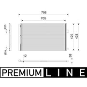 Mahle Air Conditioning Condenser AC 1200 000P
