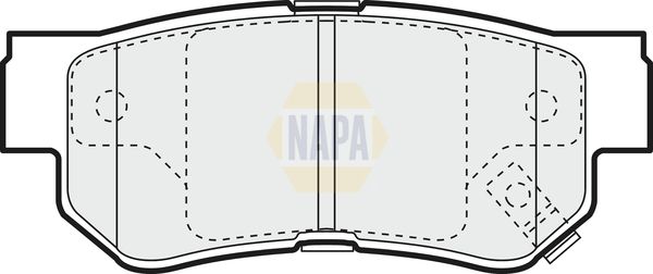 NAPA Front & Rear Pads fits HYUNDAI KIA