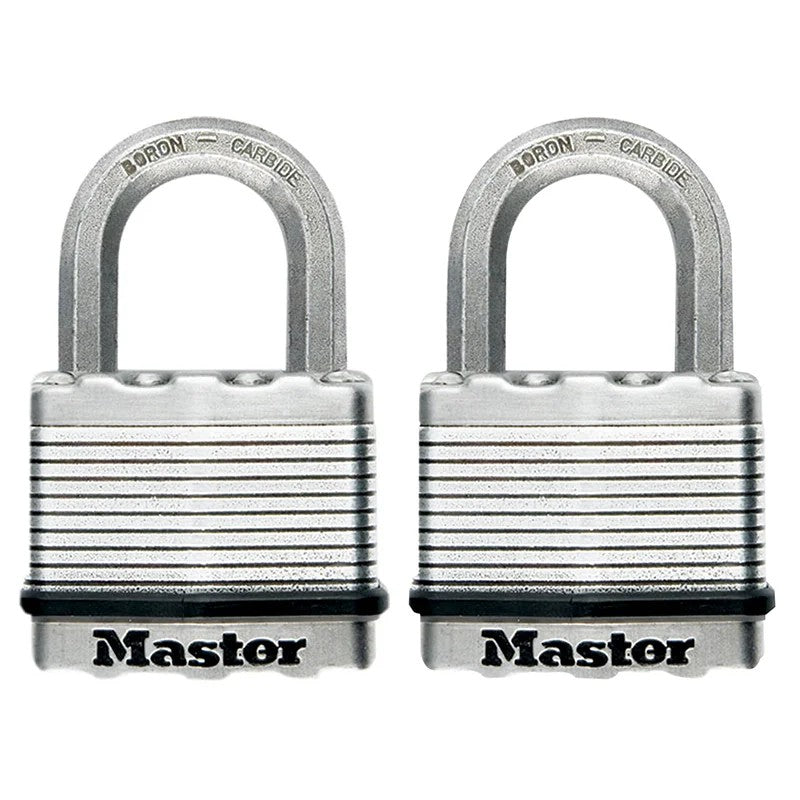 Master Lock Excell™ Laminated Steel 50mm Padlock - 25mm Shackle - Keyed Alike x