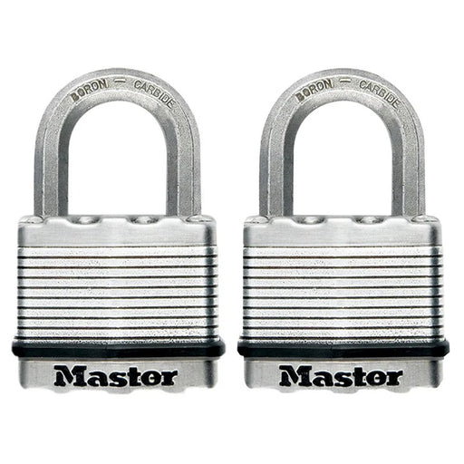 Master Lock Excell™ Laminated Steel 50mm Padlock - 25mm Shackle - Keyed Alike x