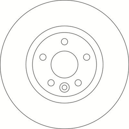 Abtex 2 x Vented Rear Brake Discs BD1574V