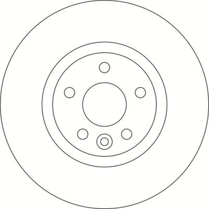 Abtex 2 x Vented Rear Brake Discs BD1574V