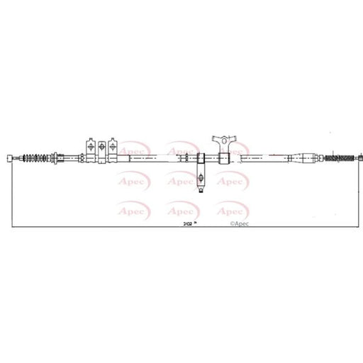 Apec Handbrake Cable Right Rear CAB1600